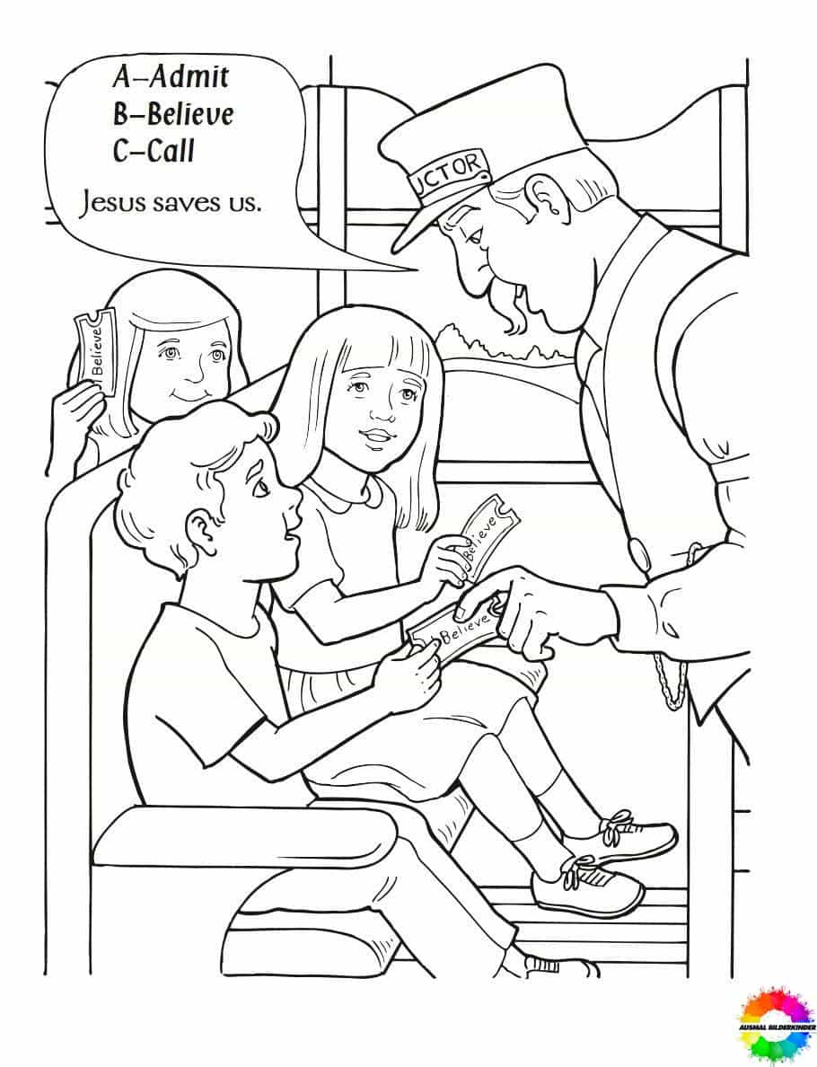 Polar express coloring pages for children to download