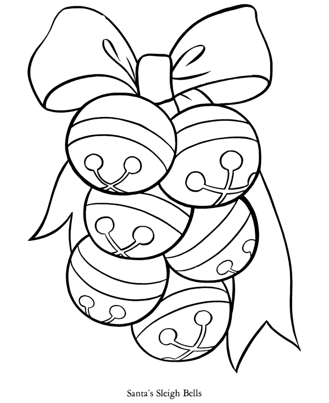 Bluebonkers christmas bells coloring pages