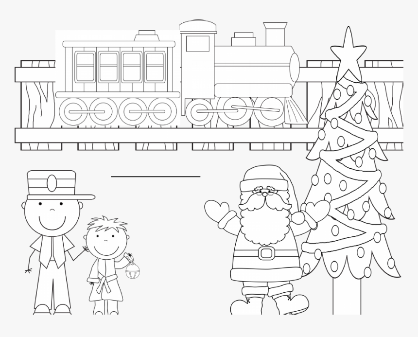 Polar express coloring sheets