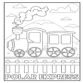 The polar express coloring sheet tpt