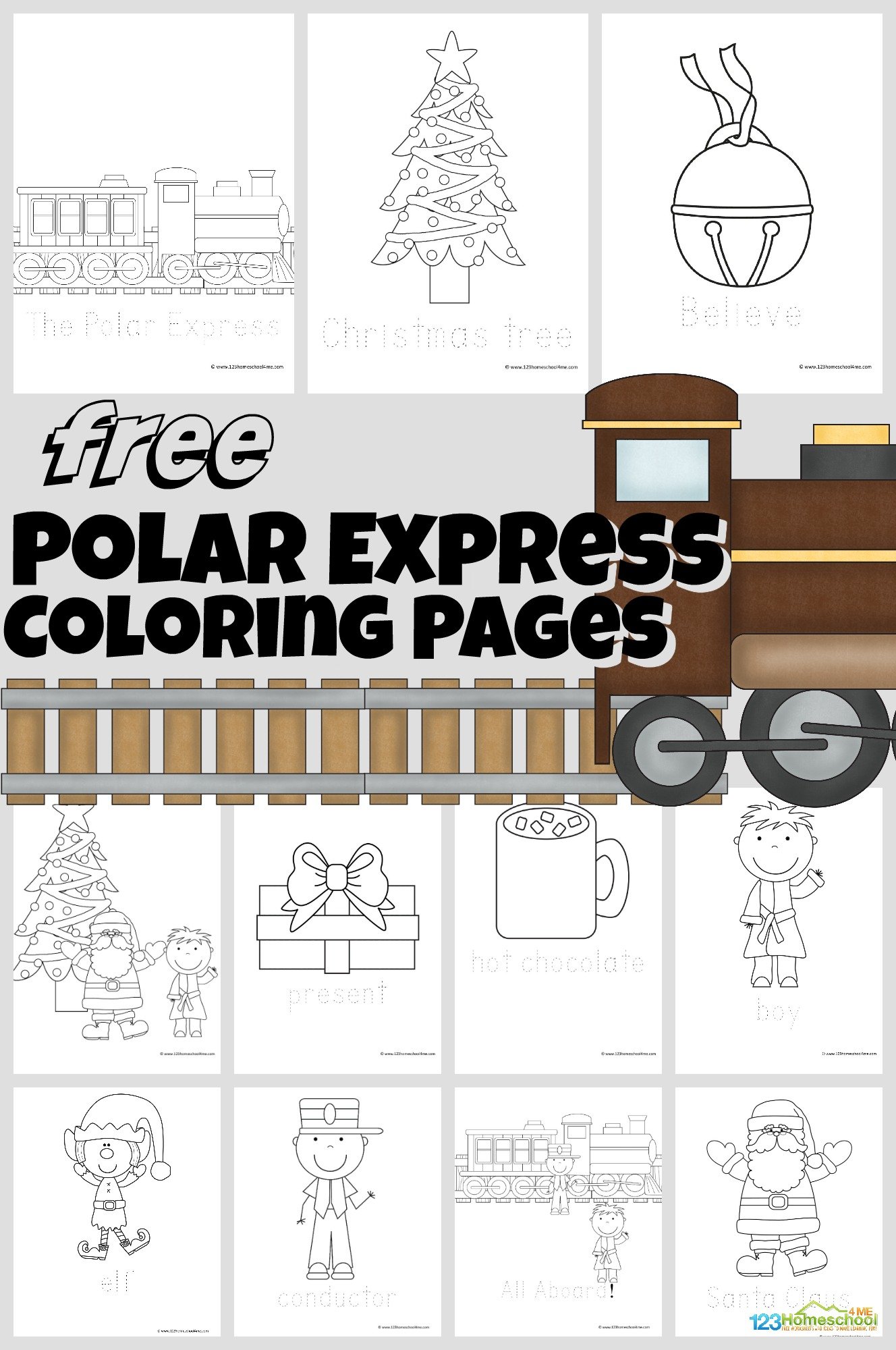 Polar express coloring pages