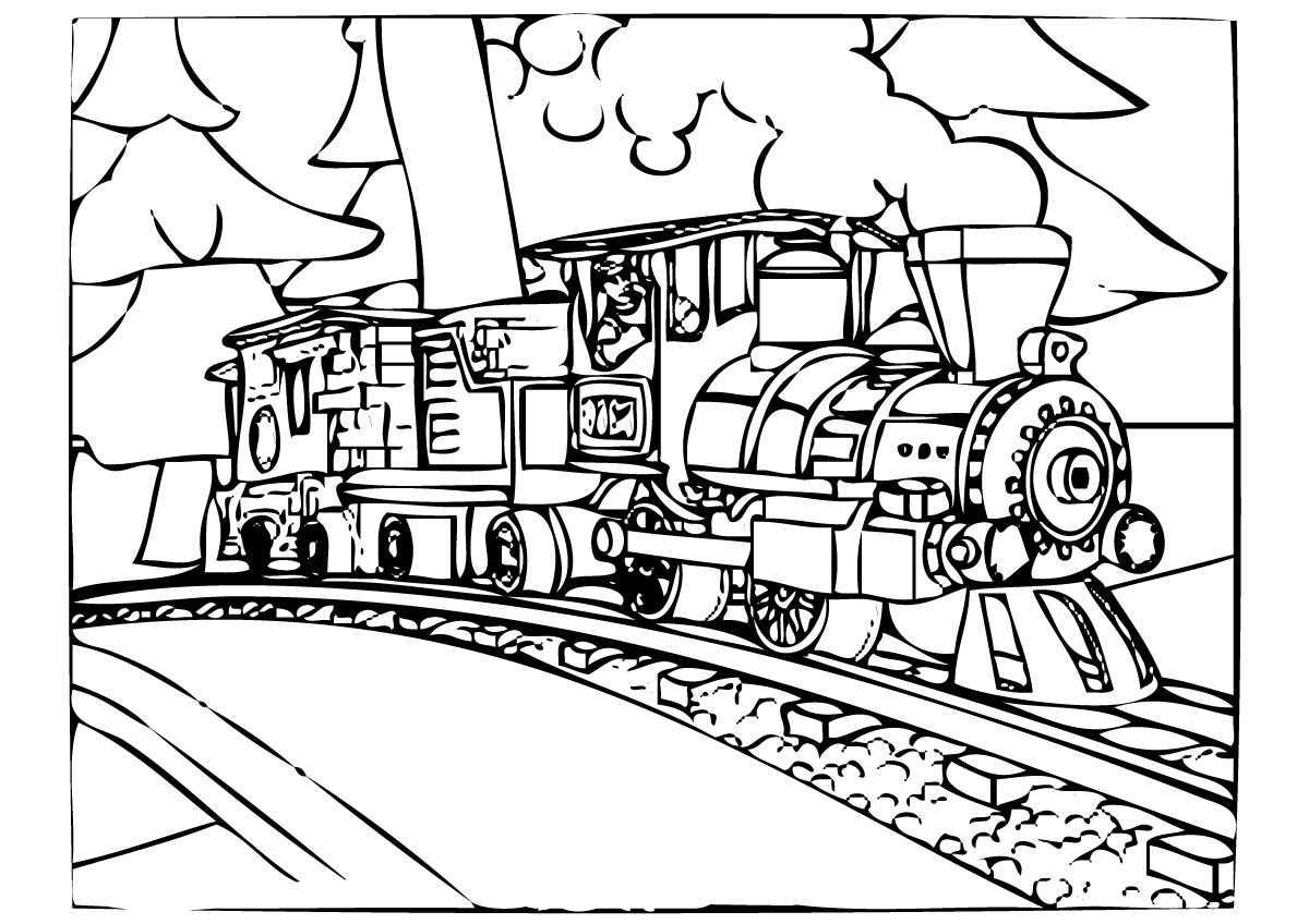 Polar express coloring pages