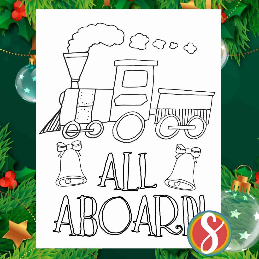 Fre polar express coloring pages â stevie doodles