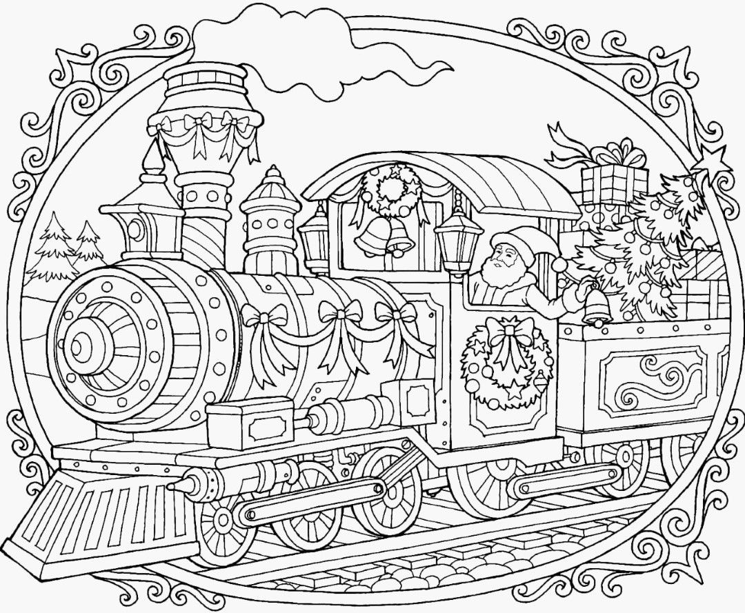 Printable coloring pages free christmas coloring pages train coloring pages christmas coloring sheets