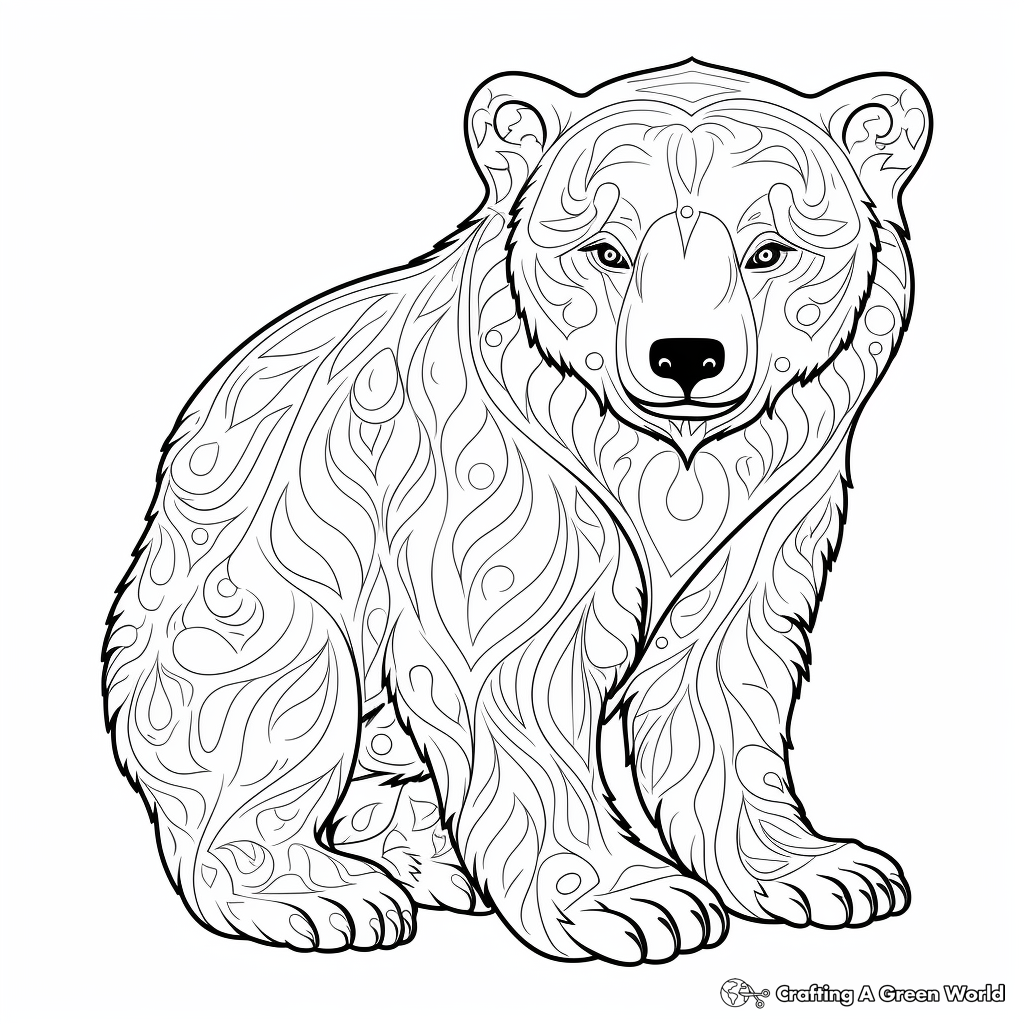 Polar bear coloring pages