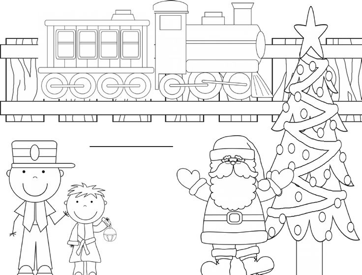 Polar express coloring pages