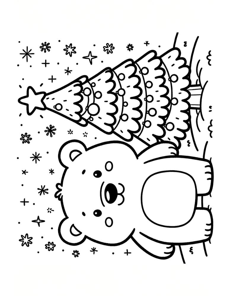 Free polar bear coloring pages for kids