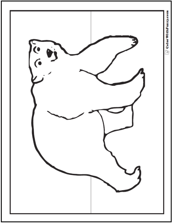 Polar bear coloring pages â arctic giants cute babies