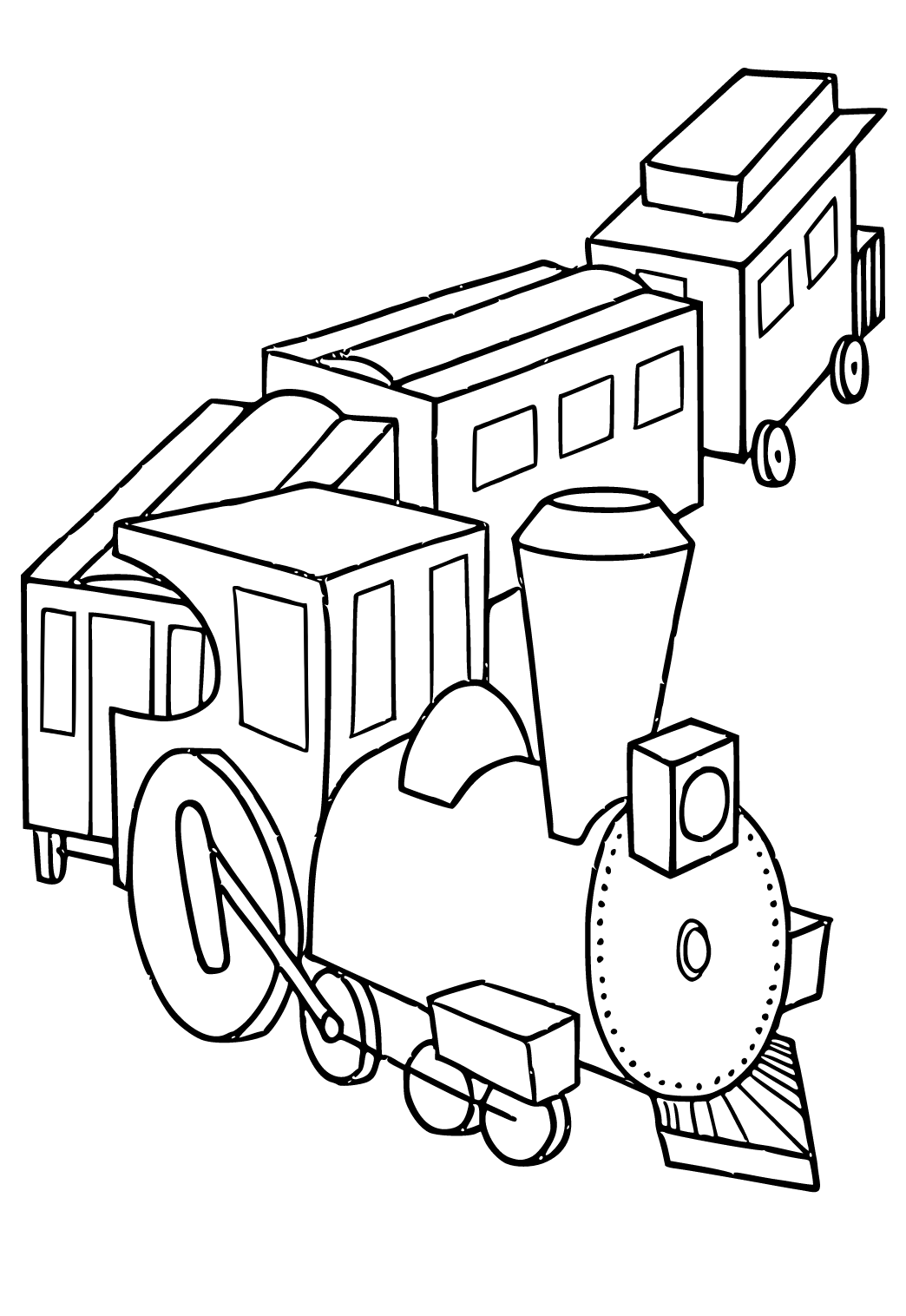 Free printable polar express toy coloring page for adults and kids