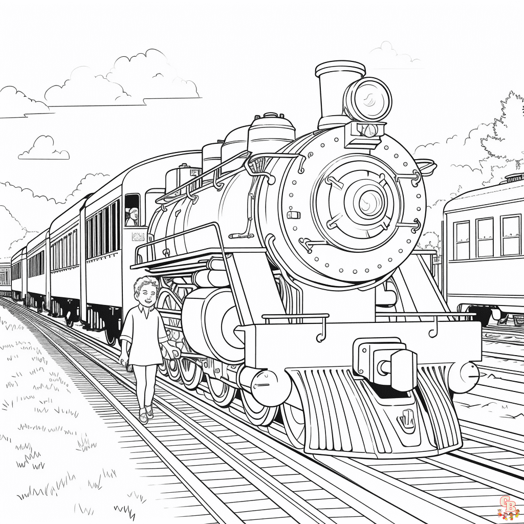Printable polar express coloring pages free