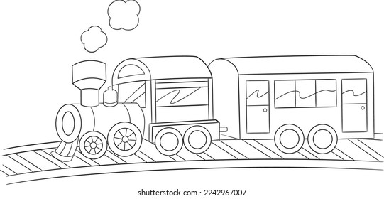 Train colouring images stock photos d objects vectors