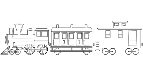 Trains coloring pages free coloring pages