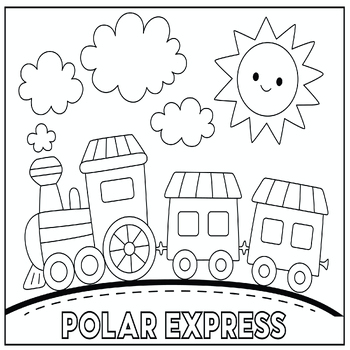 The polar express coloring sheet tpt