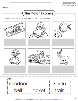 The polar express worksheets