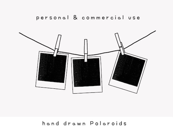 Polaroids clipart frames clipart frames hand drawn frames frame doodle polaroid doodle hand drawn polaroid simple frame clipart