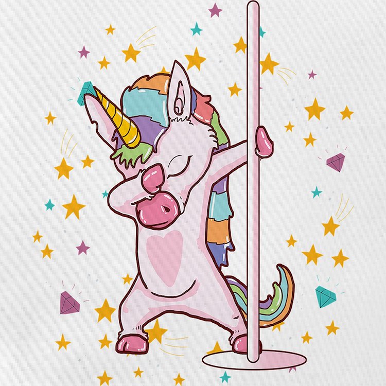 Pole dancing unicorn cute funny pole dance gif cap