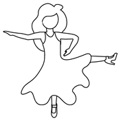 Dancing coloring pages free coloring pages