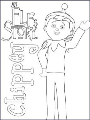 Free printable elf on the shelf coloring pages