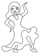 Dancing coloring pages free coloring pages