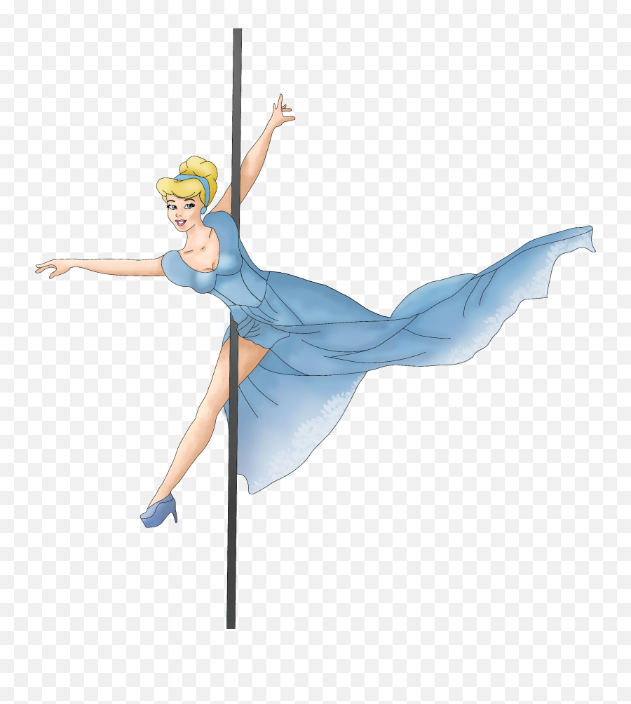 Princess cinderella pole dancing