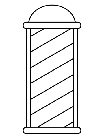 Barber pole emoji coloring page free printable coloring pages