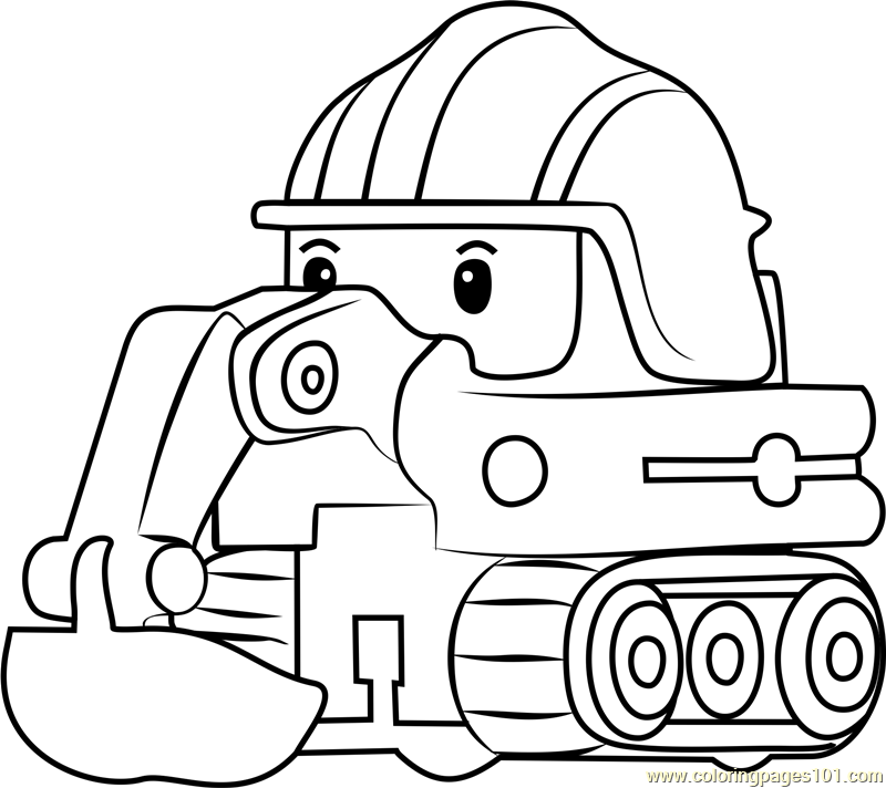 Poke coloring page for kids