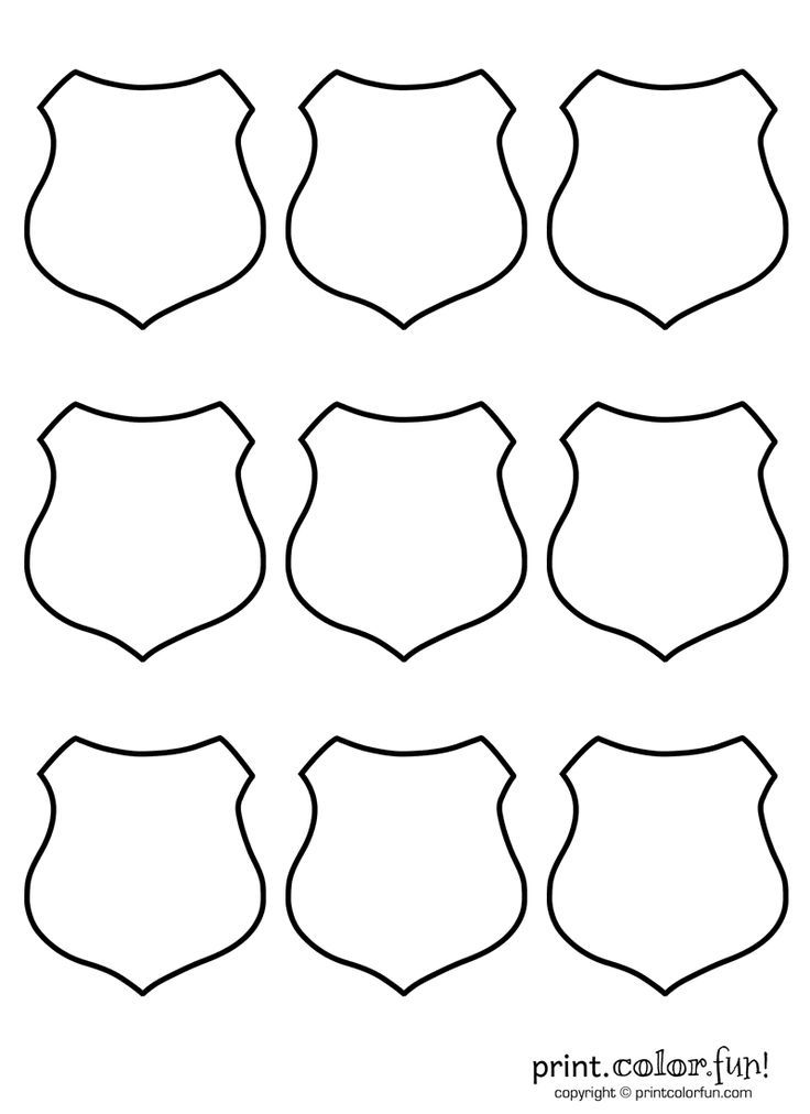 Printable police badge template police officer crafts munity helpers preschool police crafts