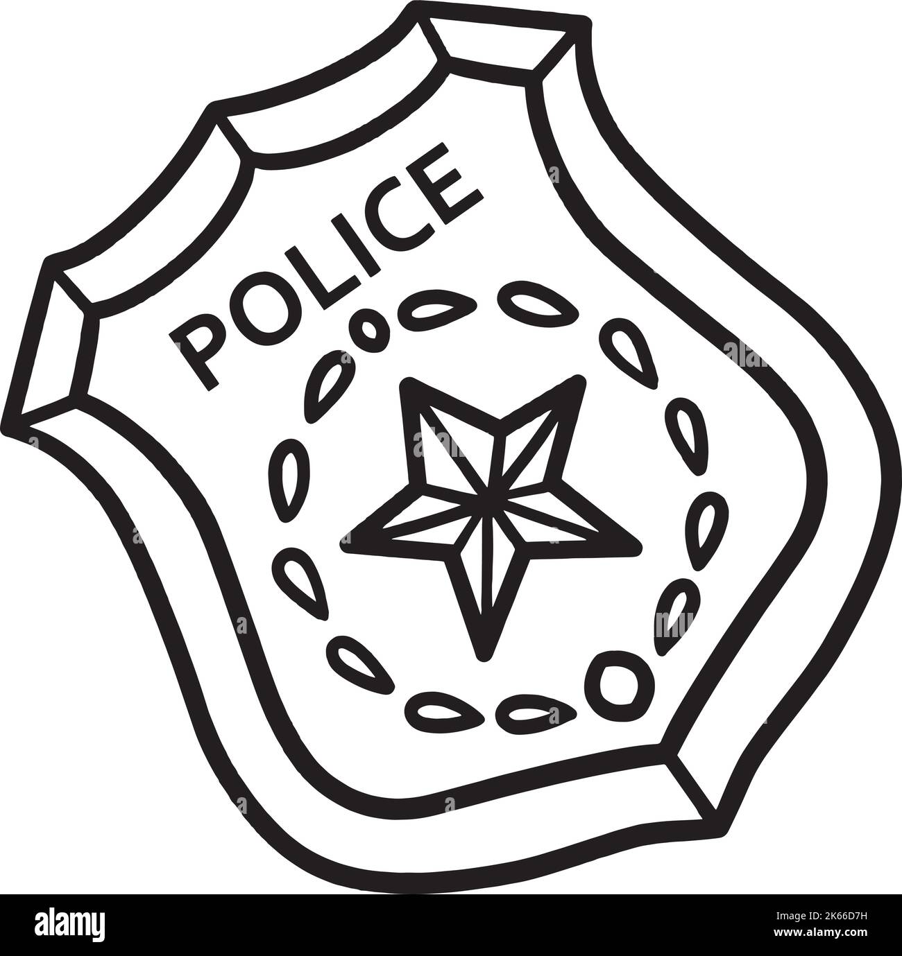 Police badge stock vector images