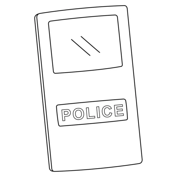 Police car coloring page stock vector by abbydesign