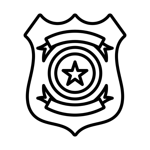 Police badge icon