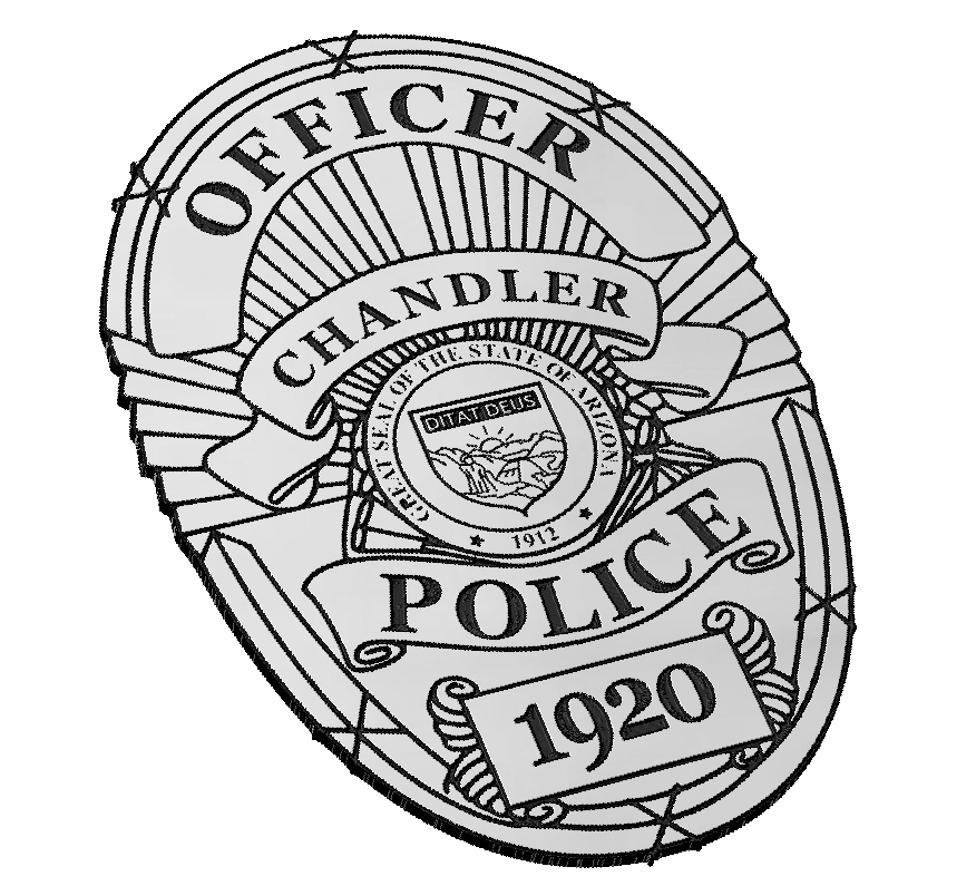 Chandler arizona police officer badge â patriot nation designs