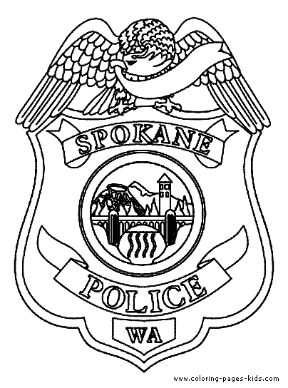 Coloring pages police badge coloring pages for kids coloring pages