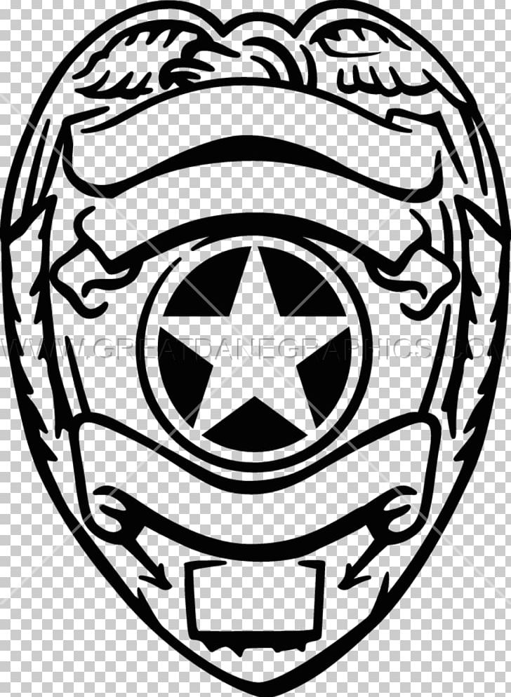 Badge police officer coloring book law enforcement png clipart badge ball black and white circle coloring