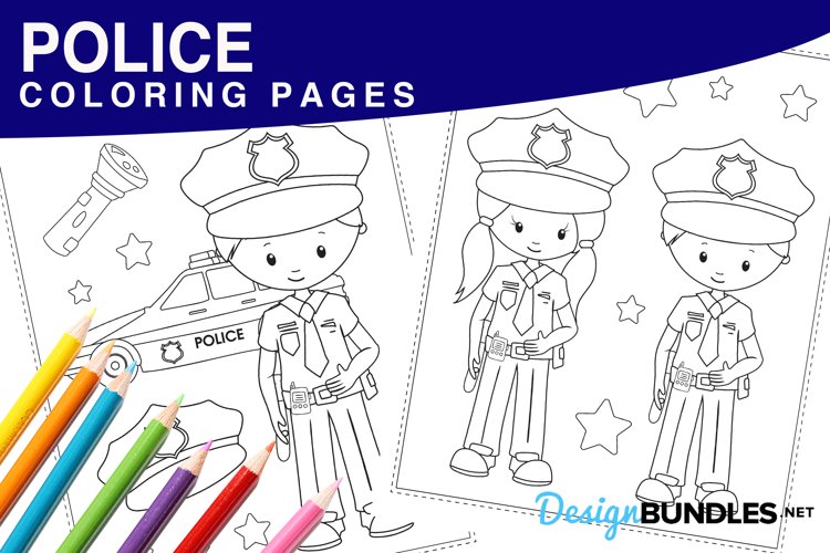 Police coloring pages