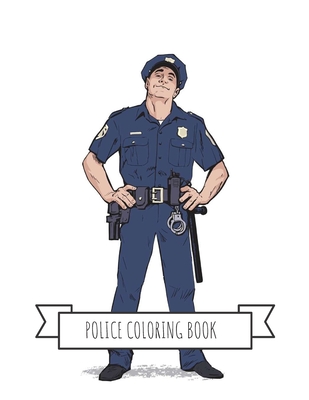 Police coloring book gifts for kids