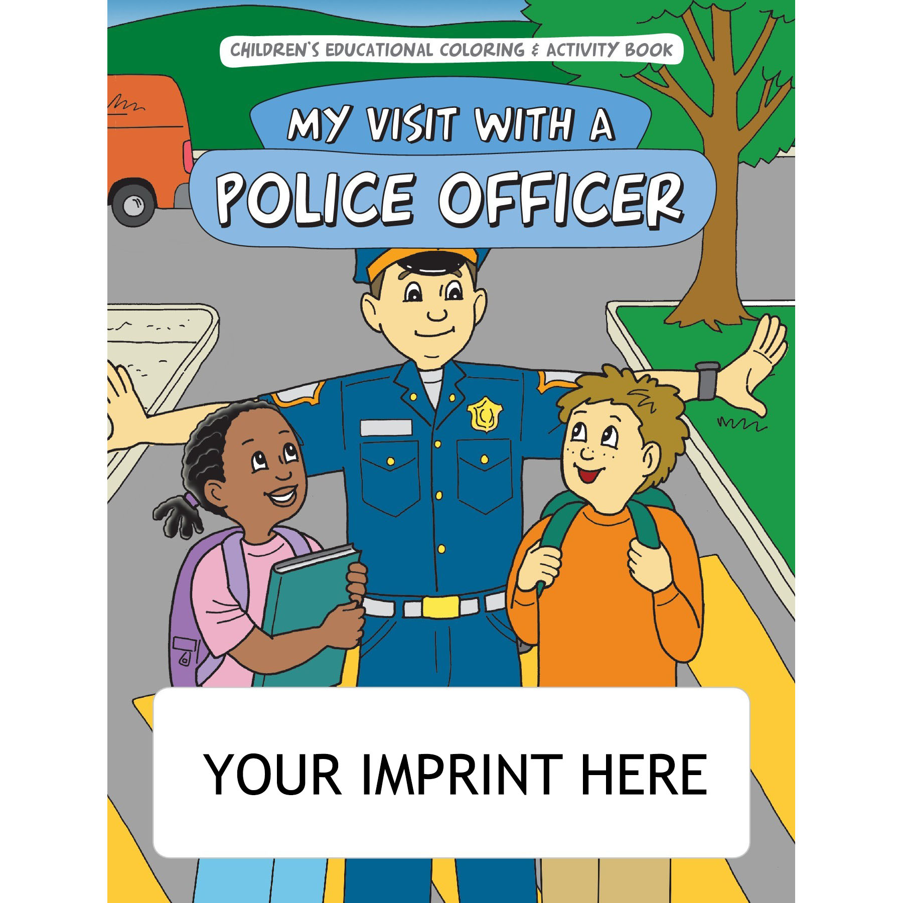 Police coloring books custom