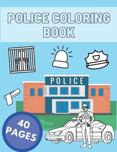 Police coloring book by golden writer