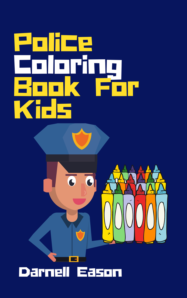 Police kids coloring book for kids