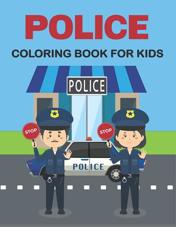 Police loring book for kids kids loring pages with police designs policeme