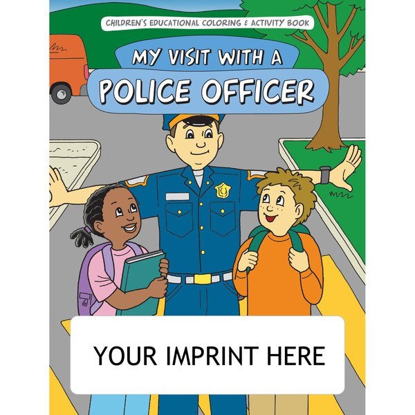 My visit with a police officer coloring activity book foremost promotions