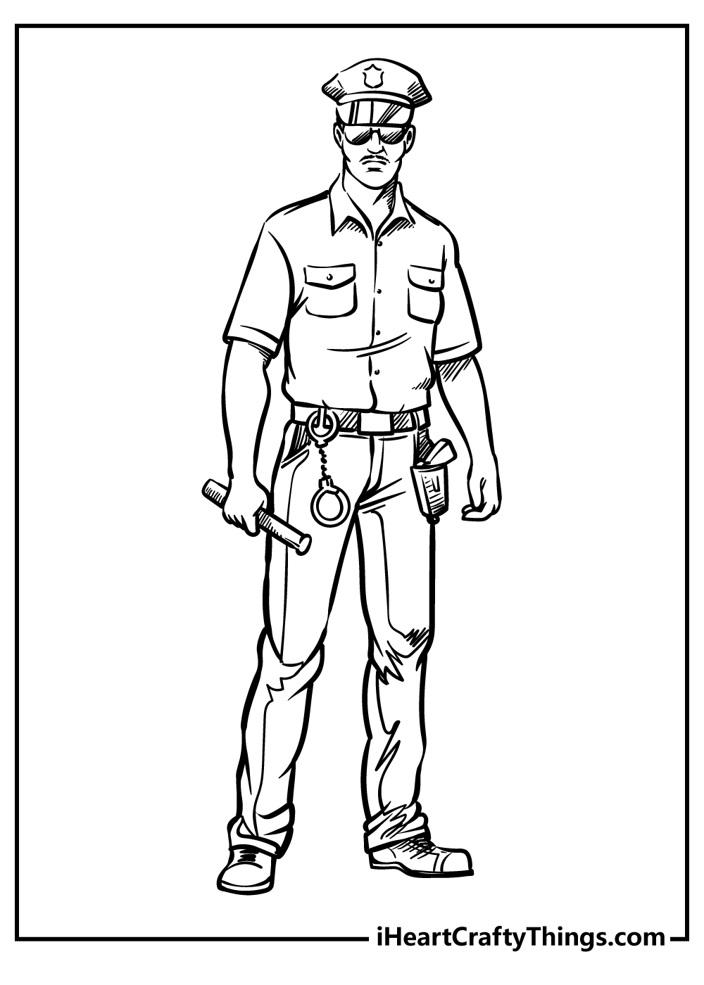 Police coloring pages free printables