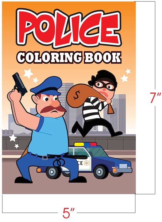 Police firefighter coloring books for kids bulk set of x s