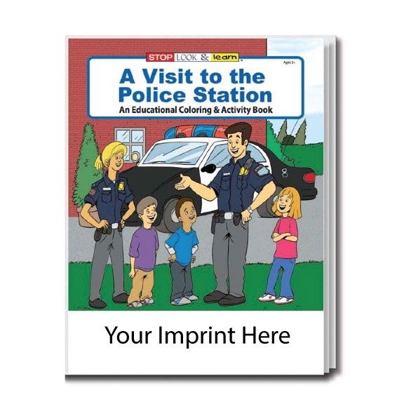 Promotional a visit to the police station coloring book