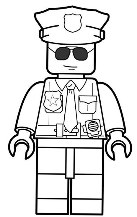 Printable coloring pages lego coloring pages lego coloring lego police