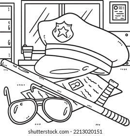 Policeman coloring page images stock photos d objects vectors