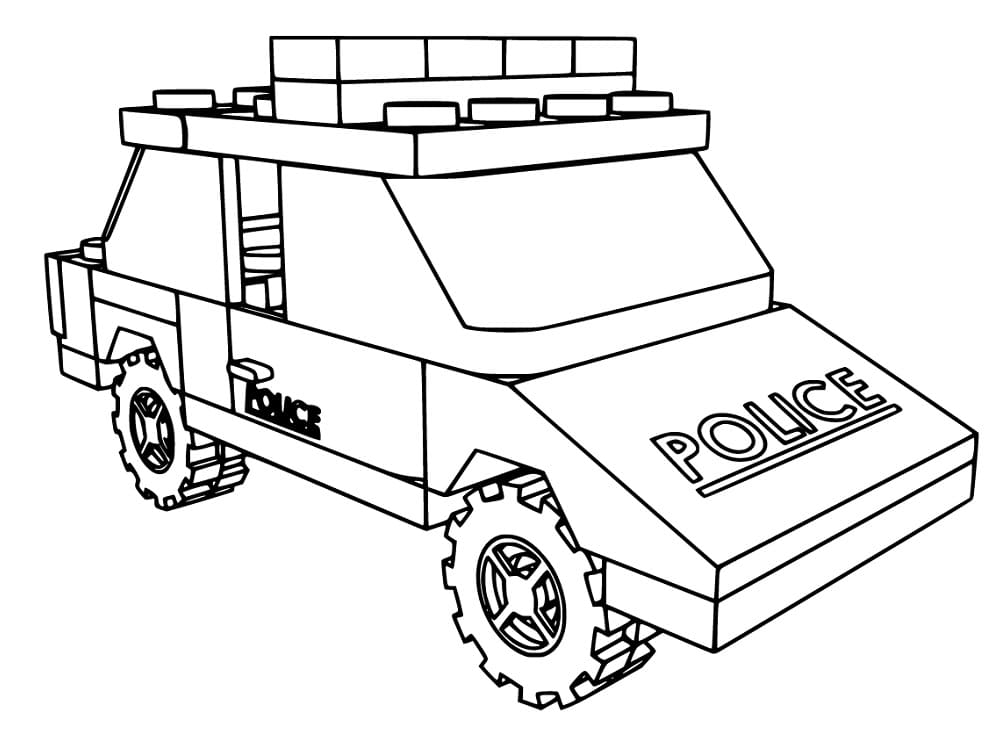 Police car coloring pages