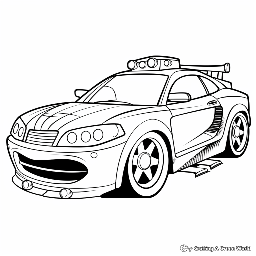 Police car coloring pages