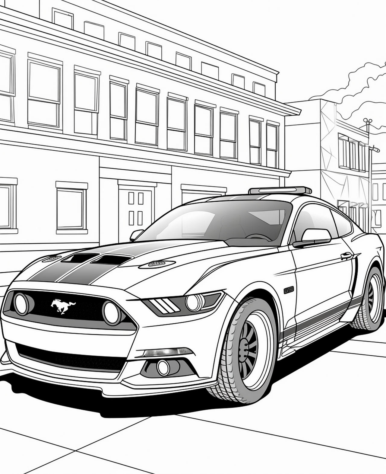 Police cars coloring pages in premium quality by coloringbooksart on