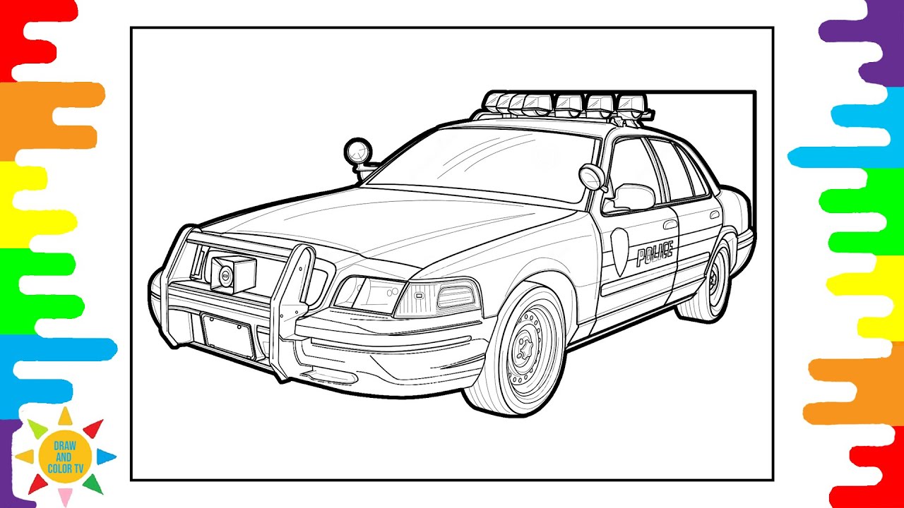 Best police police car coloring pages your toddler will love