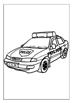 Boost your childs creativity with our printable police cars coloring pages pdf